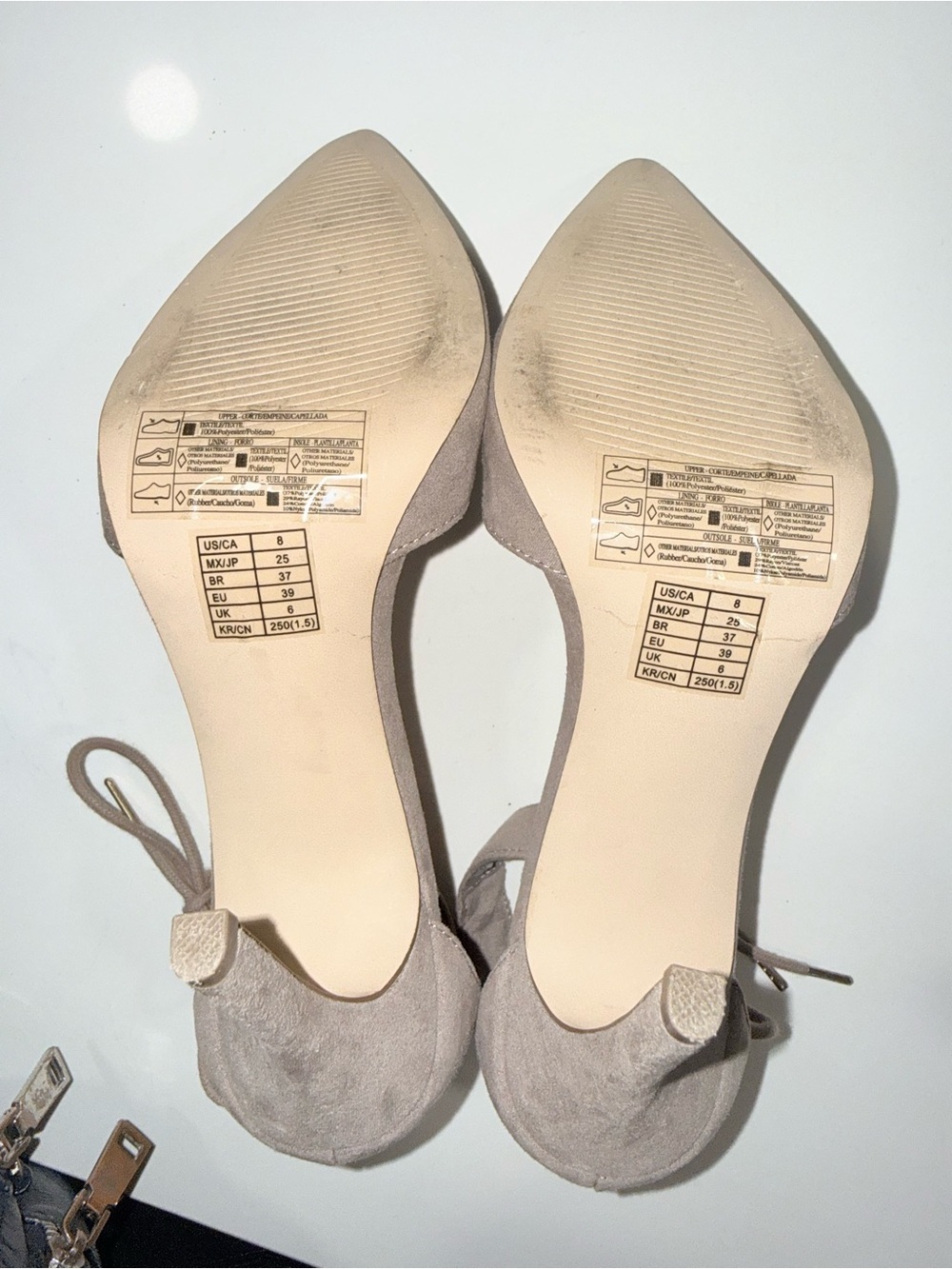 Forever 21 Taupe Pointed-Toe Ankle-Tie Pumps - Picture 4 of 4